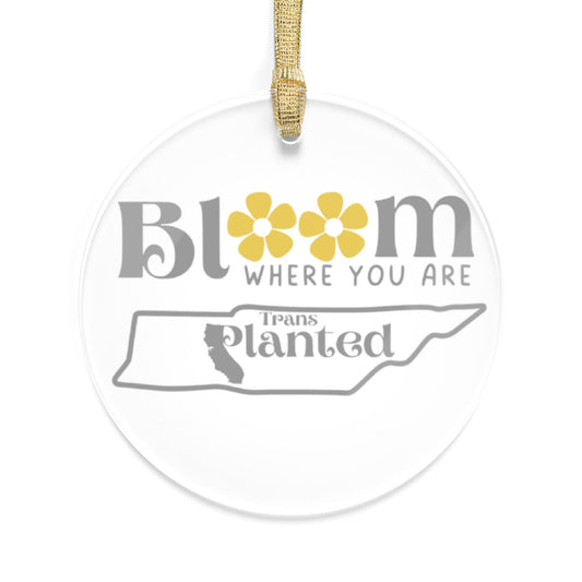Acrylic Ornament — "Bloom Where You Are Planted" Tennessee State Floral Design