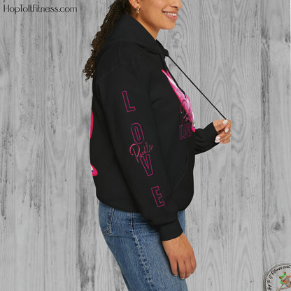 Personalizable Arm Sleave Poodle Love Unisex Heavy Blend™ Hooded Sweatshirt