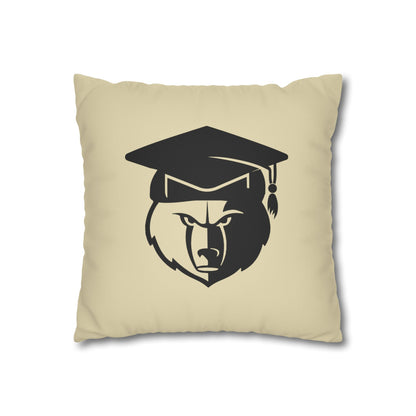 Custom Graduation Pillowcase #2– "BCHS Class of 2026 Bears" Faux Suede Throw Pillow