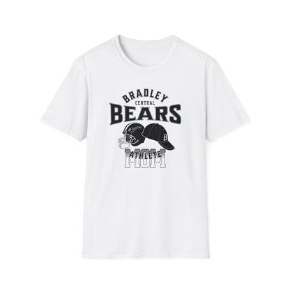 Personalized Bears Athlete Baseball Hat, Football Helmet , 2 Sport Athlete Unisex Softstyle T-Shirt