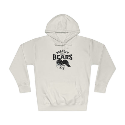 Personalized BCHS Bears 3 Sport Athlete Mom, Wrestling Headgear, Baseball Hat, & Football Helmet Unisex Fleece Hoodie