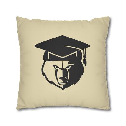Custom Graduation Pillowcase #2– "BCHS Class of 2026 Bears" Faux Suede Throw Pillow