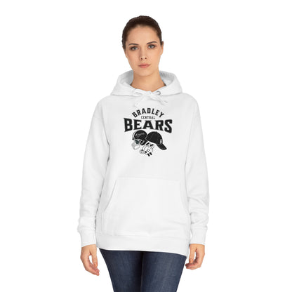 Personalized BCHS Bears 3 Sport Athlete Mom, Wrestling Headgear, Baseball Hat, & Football Helmet Unisex Fleece Hoodie