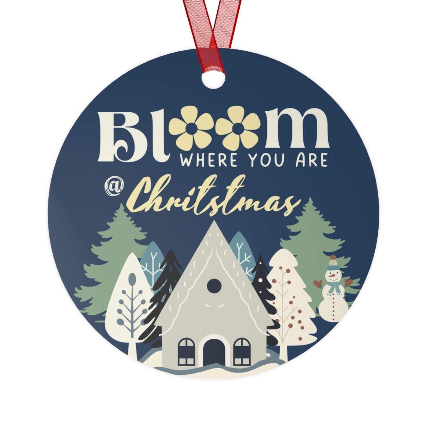 Bloom where you are @ Christmas Metal Ornaments