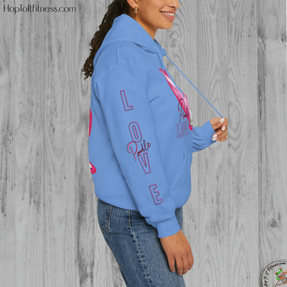 Personalizable Arm Sleave Poodle Love Unisex Heavy Blend™ Hooded Sweatshirt