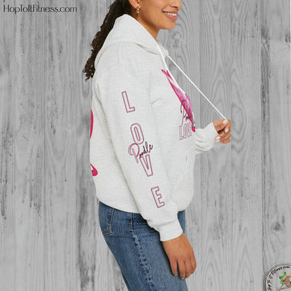 Personalizable Arm Sleave Poodle Love Unisex Heavy Blend™ Hooded Sweatshirt