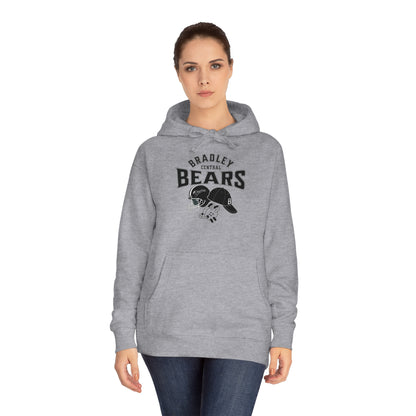 Personalized BCHS Bears 3 Sport Athlete Mom, Wrestling Headgear, Baseball Hat, & Football Helmet Unisex Fleece Hoodie