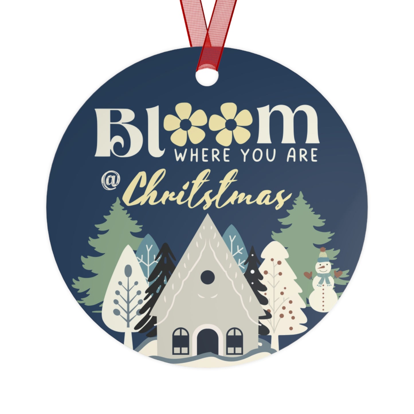 Bloom where you are @ Christmas Metal Ornaments